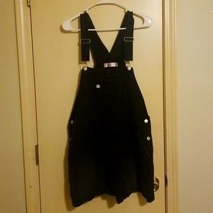 Black Short Overalls